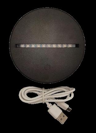 Акриловый 3d стветильник - ночник аниме гатс берсерк черный мечник 7цветов