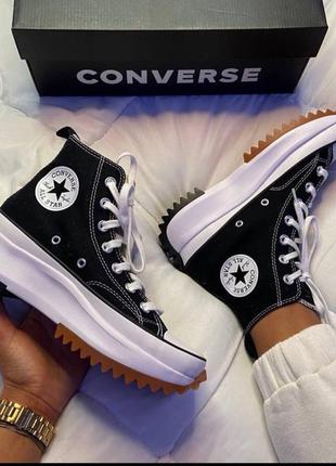Converse star hi black