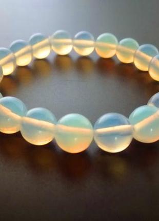 Браслет из камня лунный опал