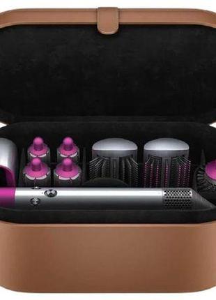 Фен-стайлер dyson airwrap complete gift edition fuchsia/nickel