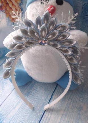 Новорічна корона для костюму сніжинка, сніжна королева