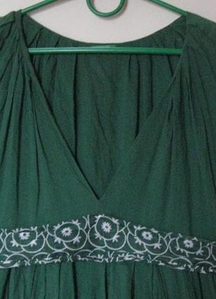 Платье зеленое тончайший хлопок2 фото