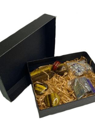 Набор камней тигровый глаз для усиления алтаря (код 1070)