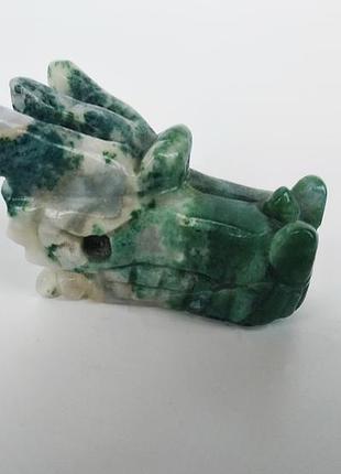 Фигурка дракона из натурального камня агат