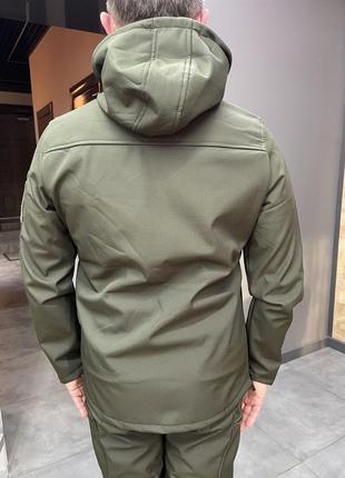 Костюм тактичний softshell на флісі колір олива розмір xxl дем...8 фото