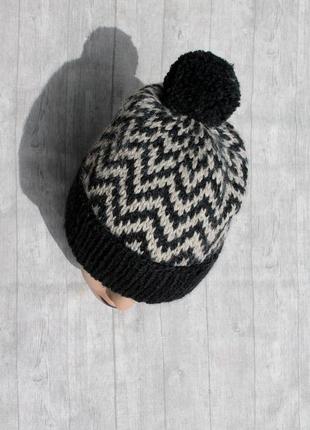 Knitted hat - в'язання пов'язана шапка5 фото