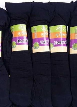 Шкарпетки жіночі 10 пар капронові ластівка чорні1 фото