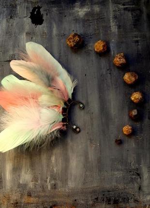 Кафф із пір’я цвітіння сакури8 фото