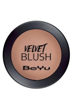 Рум'яна для обличчя beyu velvet blush 12 — dark coral3 фото