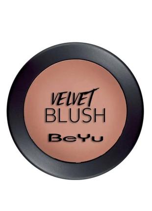 Рум'яна для обличчя beyu velvet blush 12 — dark coral