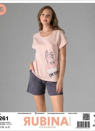 Піжама трикотажна футболка та шорти р.m,l,xl.люкс туреччина8 фото