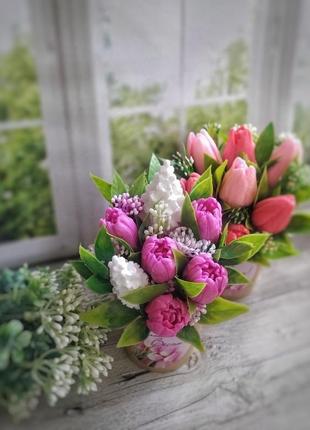 Ніжні бюджетні весняні букети з тюльпанами та бузком 🌷🌿