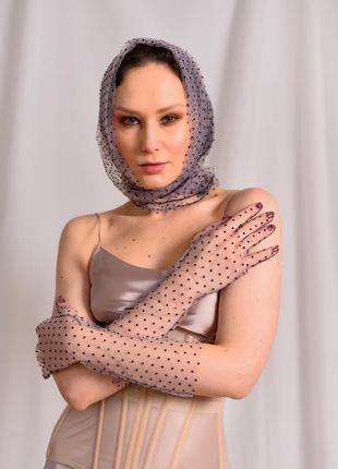 Фатинові рукавички "бретань"