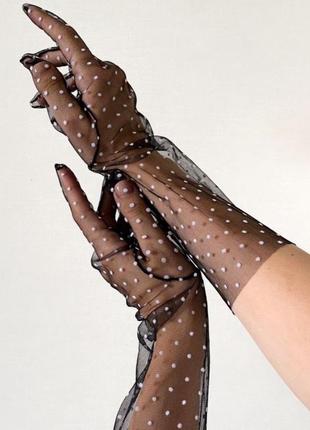 Фатинові рукавички "бретань"2 фото