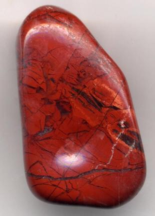 Браслет з натурального каменю яшма червона, ручна робота4 фото