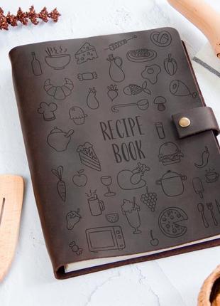 Кулинарная книга для записи рецептов, кожаная книга рецептов а5/а61 фото
