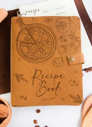Кулінарна книга для запису рецептів, шкіряна книга рецептів а5/а61 фото
