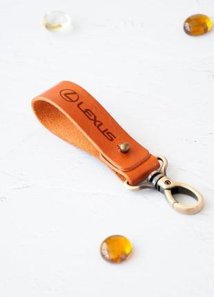 Кожаный брелок для ключей, брелок с гравировкой лого автомобиля10 фото