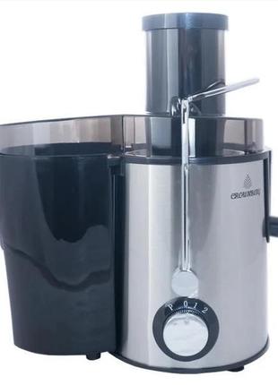 Соковыжималка с нержавейки cb-3401 crownberg 1000w