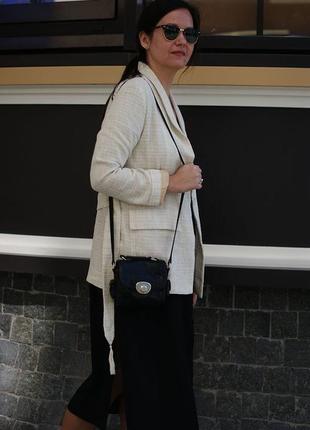 Льняной женский пиджак с поясом, женский жакет1 фото
