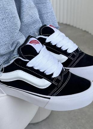 Vans knu skool black white  sas1314