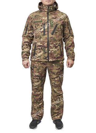 Костюм тактичний soft shell демісезонний на флісі. 46,48,50,52...