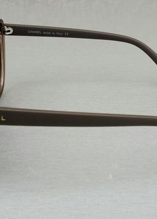 Chanel очки женские солнцезащитные коричневые с градиентом3 фото