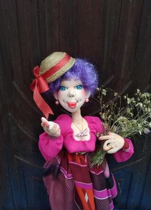 Текстильная интерьерная кукла (ручная работа)