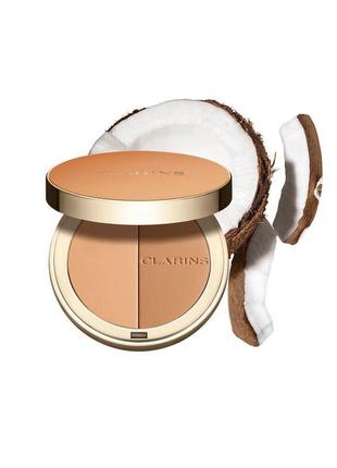 Пудра для обличчя clarins ever bronze compact powder 02 — medium1 фото