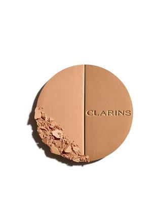 Пудра для лица clarins ever bronze compact powder 02 - medium3 фото