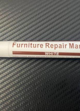 Маркер коректор для реставрації меблів furniture repair marker white3 фото