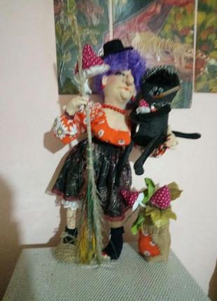 Авторская текстильная интерьерная кукла2 фото