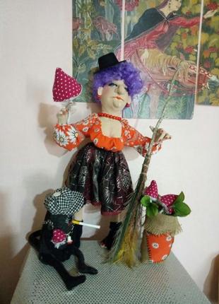 Авторская текстильная интерьерная кукла1 фото