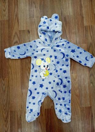 Комбинезон человечек "мышка", велсофт.