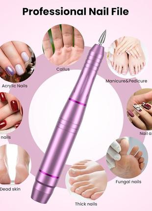 Профессиональная электрическая пилочка для ногтей nanssigy nail drill6 фото