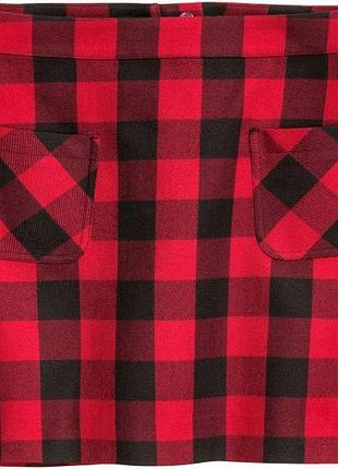 Юбка из плотной ткани для женщины h&m divided 0410990-4 42(m) красный