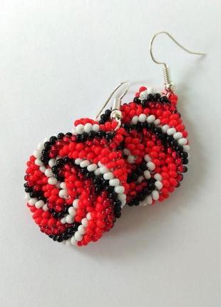 Серьги из бисера handmade