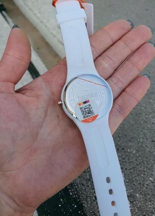 Женские белые наручные кварцевые  часы  skmei 2057wt white4 фото