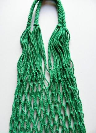 Зеленая сумка - экосумка -авоська - натуральная хлопковая сумка5 фото