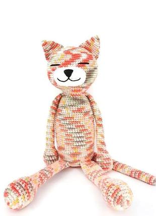 Вязаная игрушка кот ар.1091