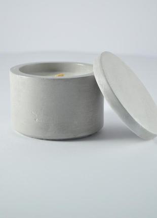 Свічка "медіум" із соєвого воску з ароматом тютюну з медом3 фото
