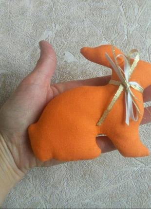 Інтер'єрна іграшка, великодній кролик/зайчик2 фото