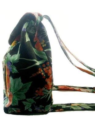 Барвистий рюкзак в квітковий принт2 фото