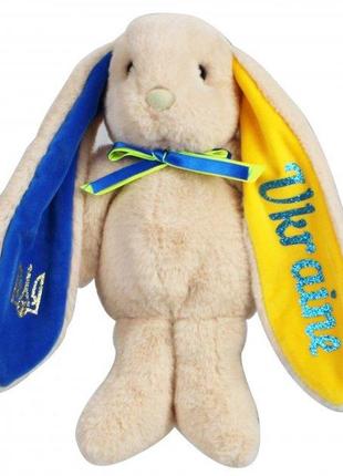 Мягкая игрушка зайка патриот 00043-400