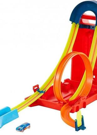 Трек mattel турботрюки hot wheels track builder hdx78