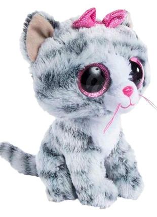 Мягкая игрушка ty beanie boo's котенок kiki, 25 см 37075