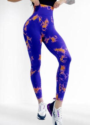 Лосины пуш ап для фитнеса lilafit фиолетовые l (lfl000011)