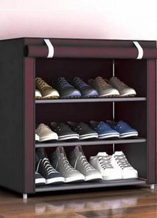 Складной тканевый шкаф для обуви shoe rack and wardrobe hcx b4 tv10026