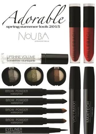 Тени для бровей nouba brow powder waterproof 02 - gray-brown (серо-коричневый)6 фото