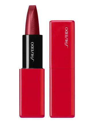 Помада для губ shiseido techno satin gel lipstick 411 - scarlet cluster3 фото